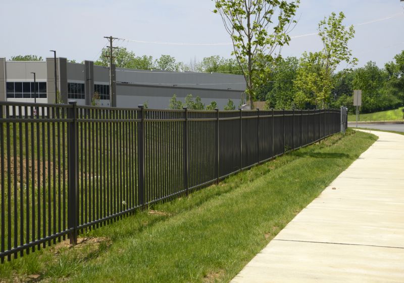Commercial Metal Fence Service detail